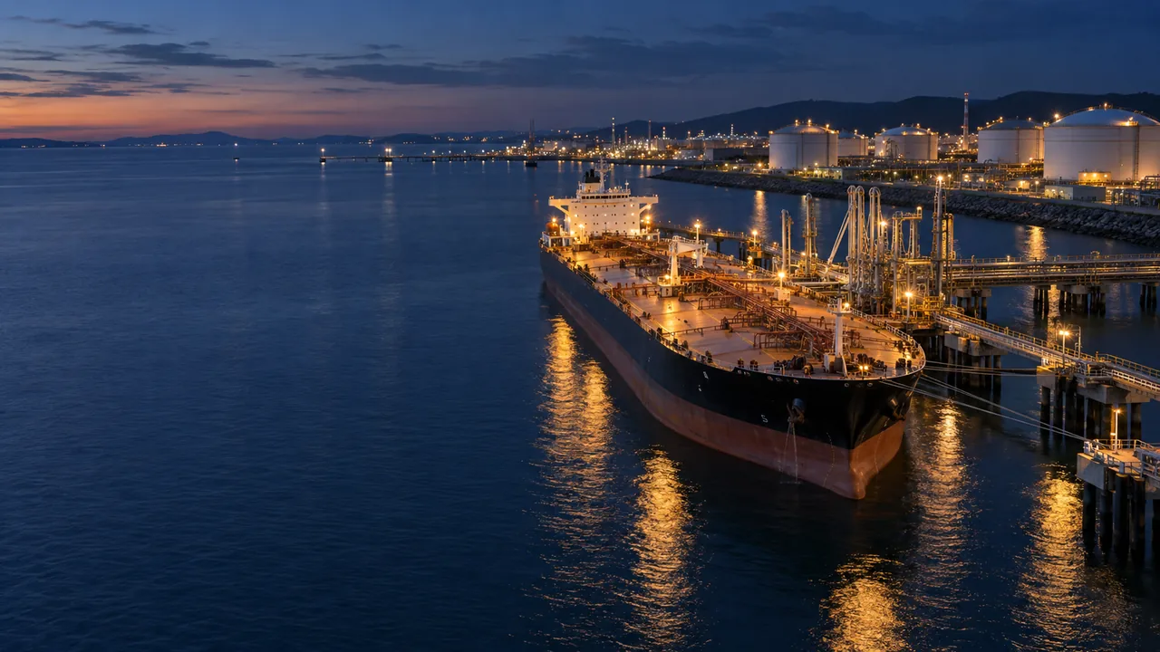 Storage and shipping / liquid bulk berth — illustrative industry image