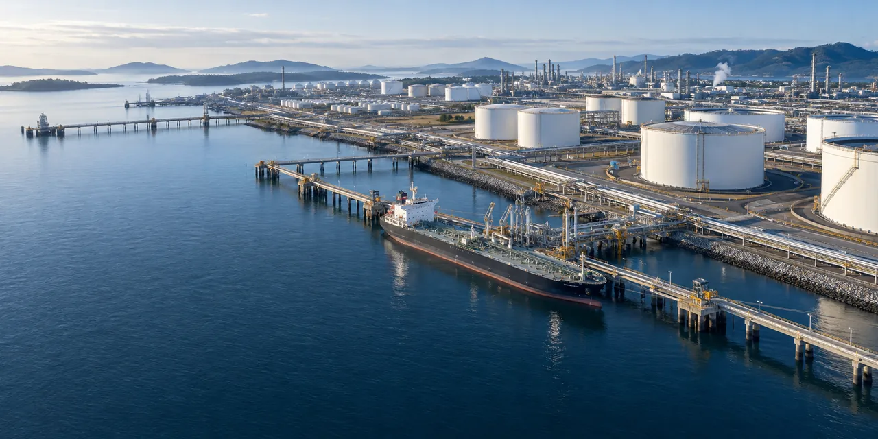 Producer-to-berth hero / integrated tanker, terminal and storage — illustrative industry image